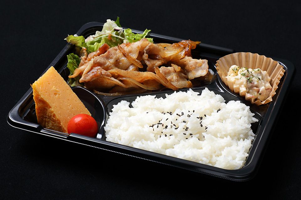 白王豚の生姜焼き弁当